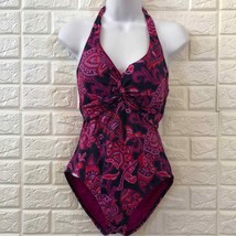 Tommy Bahama paisley halter top one piece swimsuit - £34.57 GBP