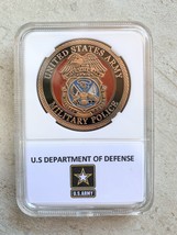 MP-Military Police Army Challenge Coin-Gold PL US Army With Case- Fast Shipping - $13.78