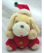 VINTAGE 1980 Dan Dee CHRISTMAS PUPPY DOG IN SANTA SUIT 5&quot; Plush STUFFED ... - $348.07 MXN