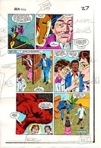 Original 1983 Iron Man 177 Marvel comic book color guide art page 27:Mar... - $42.09