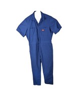 Dickies Overall Blue Mechanic Mens 40 Large Regular Work Short Sleeve Co... - $621.93 MXN
