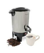 Coffee Urn 30 Cup Coffee Commercial Beverage Dispenser, Large Stainless ... - £48.99 GBP