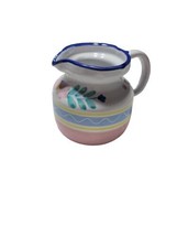 VTG Italian Pottery Cottagecore In Lovely Pastel Colors Hand Painted Signed - £6.05 GBP