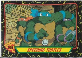 Teenage Mutant Ninja Turtles 1989 TOPPS Card # 168 SPEEDING TURTLES - $1.49
