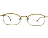 Vintage La Eyeworks Brille Rahmen AKIO 442 Antik Rustikal Gold 52-22-140 - $46.25