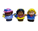 Fisher Price Little People Toys Airplane Travelers Stewardess Figures Se... - $15.96