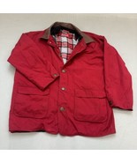 Vintage Marlboro Canvas Chore Coat Field Jacket 90s Barn Leather Trim XL... - £34.82 GBP