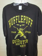 Harry Potter Hufflepuff Team seeker Hogwarts Men's shirt XL black yellow - $14.84