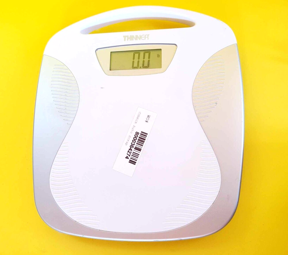 WHITE/SILVER CONAIR TH280W THINNER DIGITAL PRECISION LED PORTABLE FLOOR ... - $16.00