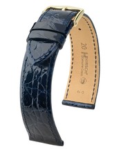 Hirsch Genuine Crocodile Leather Watch Strap w/Stainless Steel Buckle - Polished - £147.00 GBP