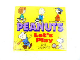 Vintage Peanuts Let&#39;s Play 2003 Calendar - £1.55 GBP