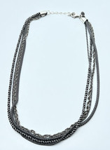 SILPADA 4 Strand 925 Silver Necklace N1719 Popcorn Rope Chain 15-18” var... - £59.02 GBP