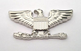 US Army Colonel Rank Silver (1-1/2&quot;) Military Collar / Hat Pin 12612 - $10.98