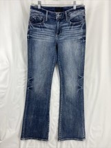 Buckle Black Fit No. 53 Boot Cut Blue Denim Jeans Women&#39;s Size 27x32 Str... - £25.39 GBP