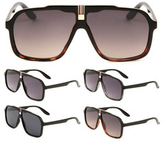 Oversized Square Sport Pilot Aviator Sunglasses Classic Retro Designer Fashion - £8.29 GBP+