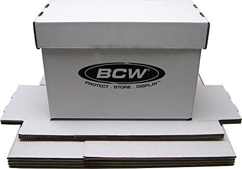 (5) BCW Brand SHORT Comic Storage Box - Holds 150 - 175 Comic Books - CXBCSHORT