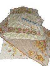 Vintage Floral Terrycloth Towels Lot of 4 Wamsutta Fieldcrest Mixed Prin... - $19.79