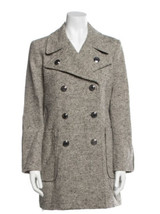 NEW Tory Burch Women’s Kinsley Coat Size 6 Rustic Linen Wool NWT - £387.89 GBP
