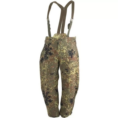 X-Large German Bundeswehr Flecktarn Wet Weather Waterproof Trousers Snow Pants Item image 3