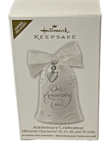 2012 Hallmark Keepsake Ornament Our Anniversary Bell Porcelain White NEW - £6.01 GBP