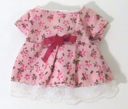 Vtg Sylvanian Families Pink Dress Replacement for Summer Evergreen Bear 1980s  - £9.41 GBP