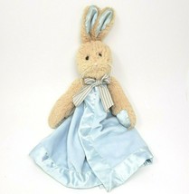 Bearington Baby Collection Bunny Security Blanket Blue Stuffed Animal Plush Toy - £37.21 GBP