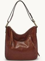 Fossil Talia Hobo Crossbody Shoulder Bag Brown Leather SHB2716213 $228 Retail - £95.64 GBP