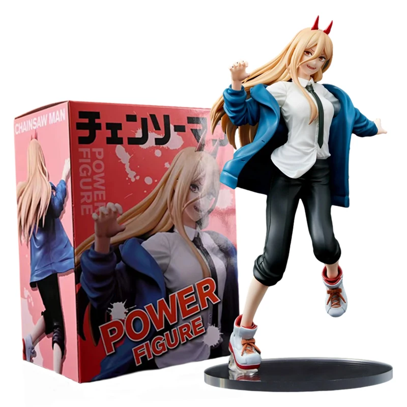 20cm Chainsaw Man Anime Figure Power Action Figure Collectible Model Doll - £16.00 GBP+