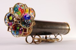 Handmade ORIGINAL Roy Cohen Giant Flower Extra wheel Kaleidoscope - £132.76 GBP