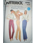 Vintage 1970s Butterick Misses Pants Size 12 #6767 - $8.13 CAD
