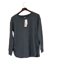 Womens Fleece Athleisure Long Sleeve S Top By 32 Degrees Heat New WIth Tags Gray - £15.14 GBP