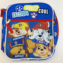 Paw Patrol Soft Insulated Lunch Bag Box School 10x8 Blue Chase Skye Marshall NEW - £8.35 GBP
