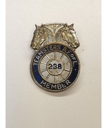 Vintage Teamsters Labor Union A.F. of L #238 Local Member Pin Badge C1950&#39;s - £19.45 GBP