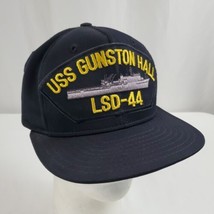 Vintage USS Gunston Hall LSD-44 Snapback Hat Cap Naval Ship Vessel Poly Knit USA - £19.65 GBP