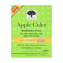 New Nordic Apple Cider High Strength Food Supplement - Pack of 60 Tablets  - $37.00