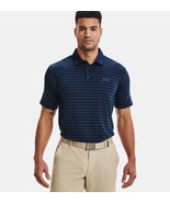 Under Armour Men&#39;s Playoff 2.0 Loose Fit Golf Striped Polo Shirt in Acad... - €36,88 EUR