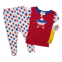 Bmagical By Btween Toddler Girls Pajama Set Multicolor Star Patriotic 2T... - £12.75 GBP