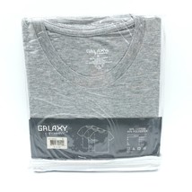 Galaxy by Harvic Mens Undershirt T Shirts 3 Pack Heathered Gray Size S - £15.37 GBP