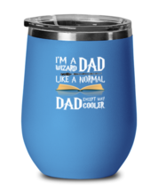 Dad Wine Glass Wizard Dad, Potter Blue-WG - £20.40 GBP