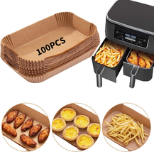 Air Fryer Disposable Paper Liner, 100PCS Food Grade Parchment Liners for... - $22.47 CAD