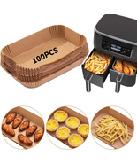 Air Fryer Disposable Paper Liner, 100PCS Food Grade Parchment Liners for... - $296.02 MXN