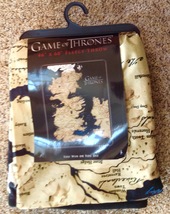 Rabbit Tanaka Game Of Thrones Westeros Map Fleece Throw Blanket 46x60 - £27.21 GBP