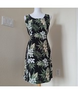 VTG Floral Sleeveless Dress Size S Hibiscus Tie Back Made in USA by Look... - $32.46 CAD