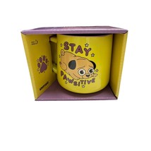 Hoomans Yellow Pawsitive Coffee Cup SKU 1616 - $14.03