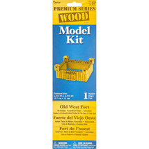 Wood Model Kit Fort 5.375 X 2.375 Inches - £18.71 GBP