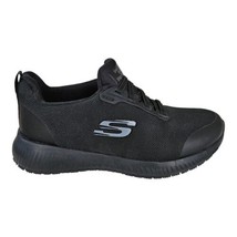 Skechers Relaxed  Fit Squad Work Slip-resistant Black Sneaker Women&#39;s Size 6 - £38.51 GBP