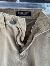 Ridgecut Tough Wear Khaki Pants 32 Carpenter 6 Pocket Tan Stretch Jeans ... - $8.55