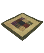 Quilted Potholder Hot Pad Sampler Wall Art Gingham Fleece Plaid Homemade... - $17.58 CAD