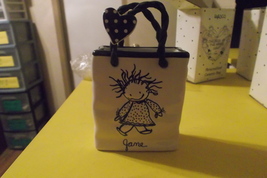 ENESCO  PERSONALIZED  CERAMIC  BAG  JANE - £11.26 GBP