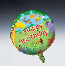 Jungle Buddies Foil Balloon - Birthday Party Supplies - $1.65